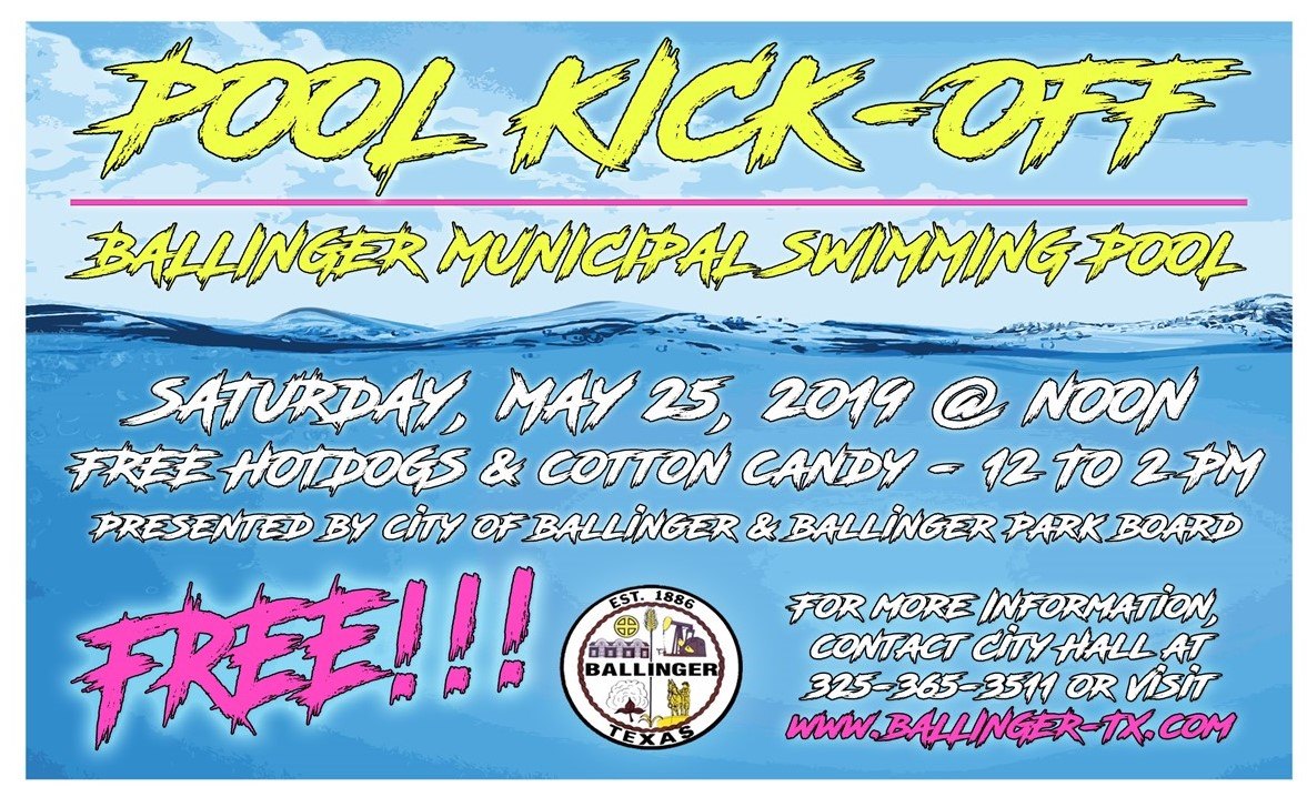 Ballinger City Pool Kick Off 2019 :: KRUN AM 1400 - Ballinger, TX ...